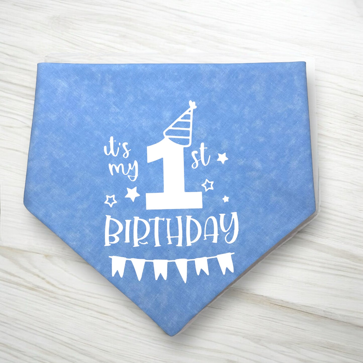 It's my 1st Birthday Reversible Dog Bandana