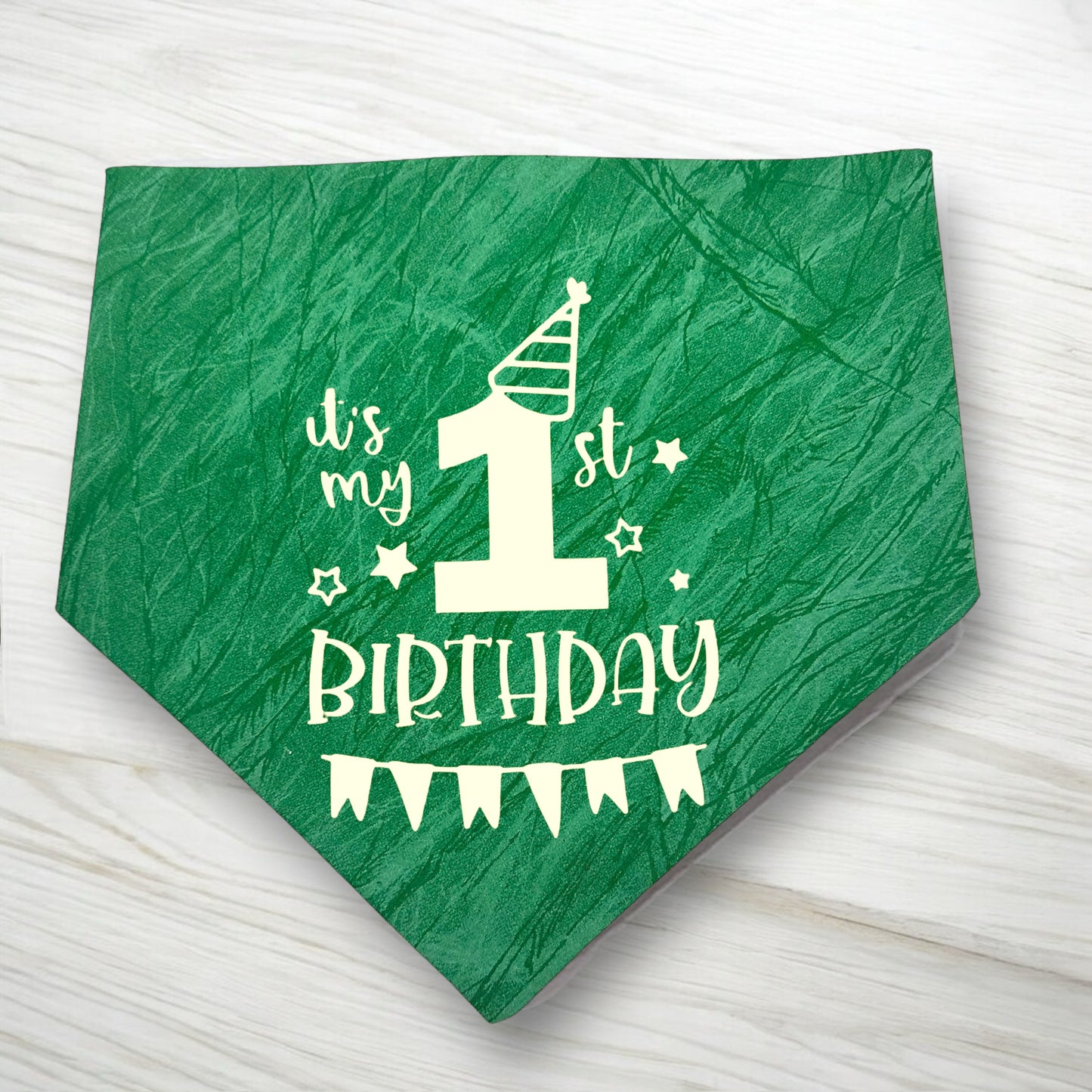 It's my 1st Birthday Reversible Dog Bandana