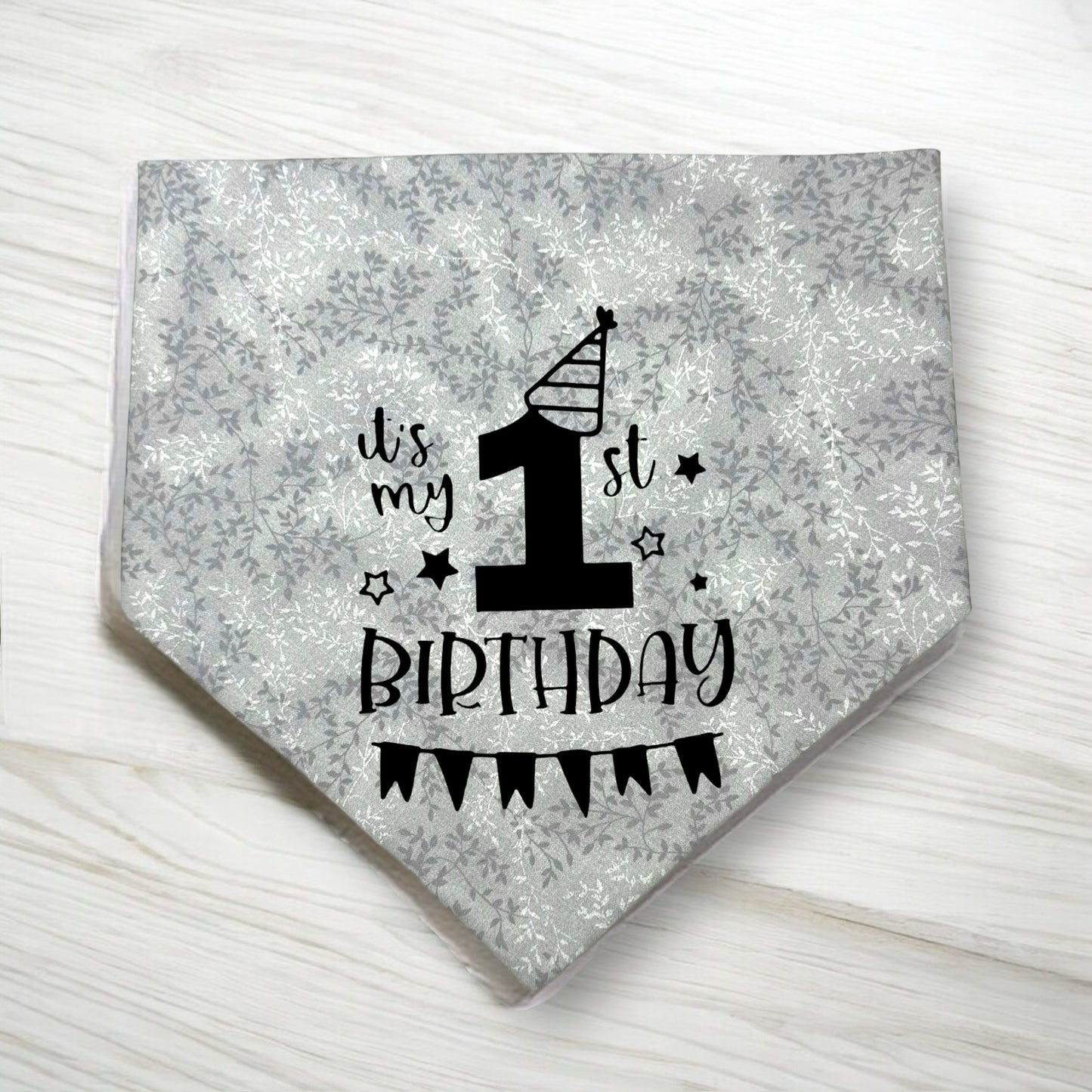 It's my 1st Birthday Reversible Dog Bandana
