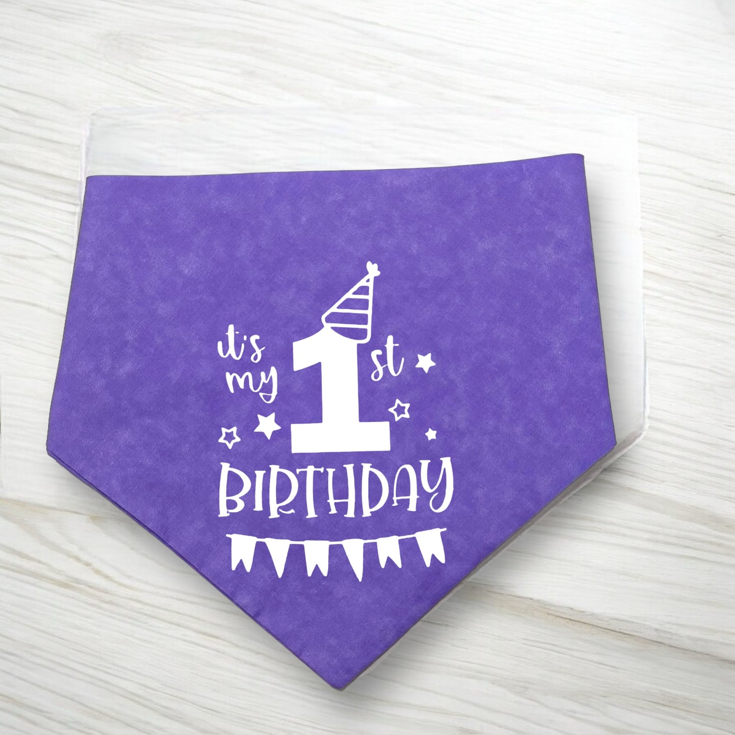 It's my 1st Birthday Reversible Dog Bandana