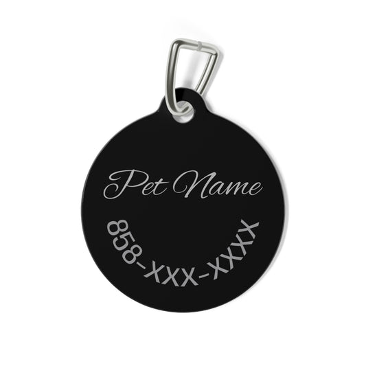 Stay Pawsitive Pet Tag, Personalized Dog Tag