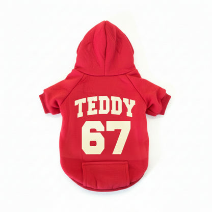 Custom Name & Number Dog Hoodie – (For Small Dogs) 🐾