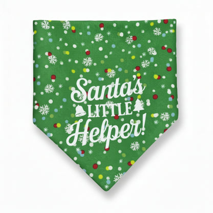 “Santa's Little Helper” Christmas Dog Bandana 🎄🐾