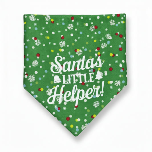 “Santa's Little Helper” Christmas Dog Bandana 🎄🐾