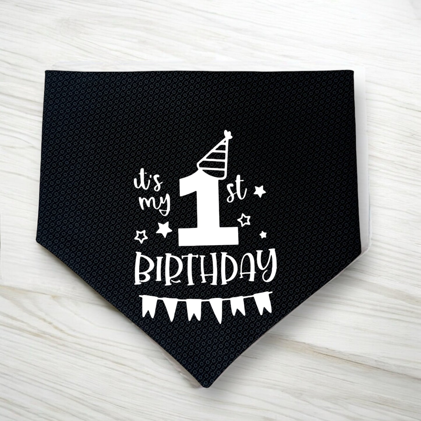 It's my 1st Birthday Reversible Dog Bandana