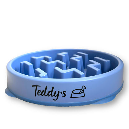 Pawsonalized Slow Feeder Dog Bowl