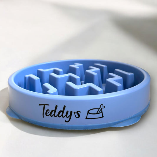 Pawsonalized Slow Feeder Dog Bowl